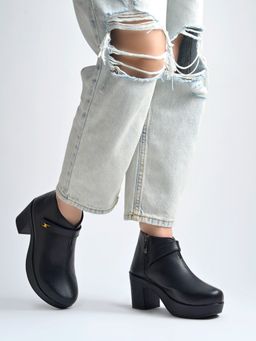 Shoetopia - Women's Urban Edge Platform Ankle Casual Boots