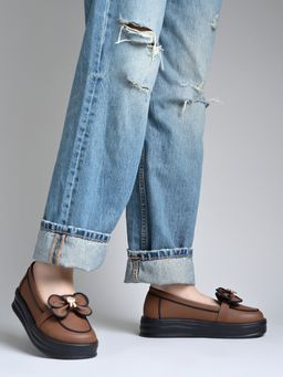 HVNLY by Shoetopia - Womens Slip-On Platform Loafers