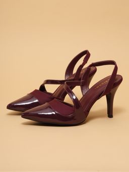 ERIDANI - Mistletoe Cherry Patent Stiletto Heels