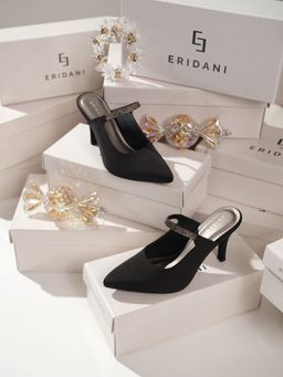 ERIDANI - Yuletide Black Stiletto Heels