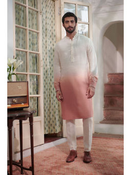 Philocaly - Surya Slim Fit Ombre Multicolor Kurta