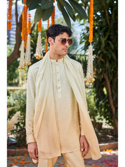 Philocaly - Pratoy Beige Kurta With Dupatta