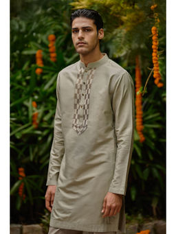 Philocaly - Aabha Grey Kurta