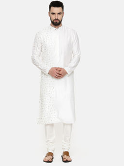 MAYANK MODI - Ivory Hand Emboidered Kurta