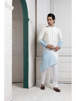 SMRITI - Ivory-Sky Ombre Kurta and Pant