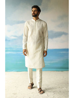 Philocaly - Milkyway Slim Fit Embroidered Kurta With Pant