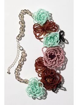 H&M - Women Silver Flower-Detail Necklace