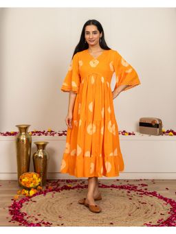 Sivi - Orange Cotton Dress