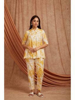 Sivi - Yellow Printed Cotton Co-Ord Set