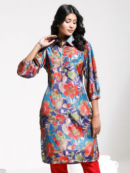 Vastramay - Womens Blue Kurta