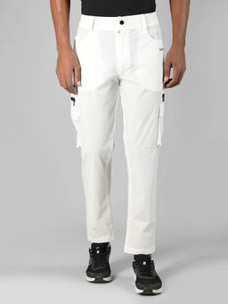 CHKOKKO - Men White Casual Trousers