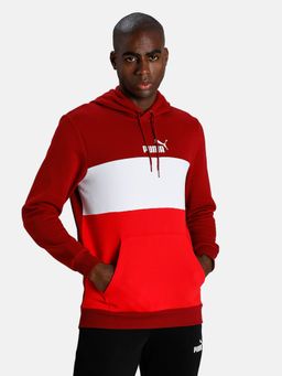 Puma - Essentials+ Regular Fit Mens Red Hoodie