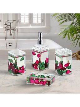 OBSESSIONS - Acrylic 4 Pieces Bathroom Set Pink