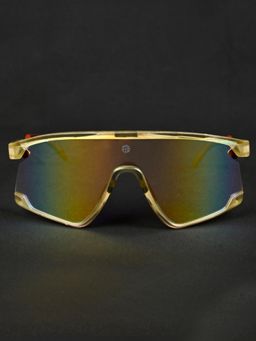 HASHTAG EYEWEAR - Unisex Half Rim Pc Multi-Color Lens Sunglasses (65)