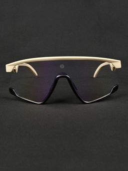 HASHTAG EYEWEAR - Unisex Half Rim Pc Multi-Color Lens Sunglasses (65)