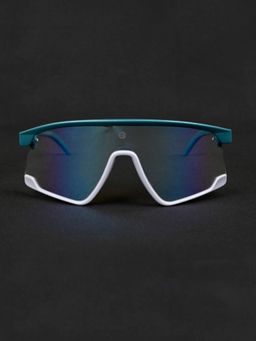 HASHTAG EYEWEAR - Unisex Half Rim Pc Multi-Color Lens Sunglasses (65)