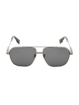 Police - Men Full Rim Metal Pilot Grey Lens Sunglasses (60)