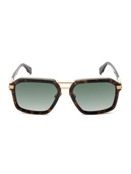 Police - Men Full Rim Acetate Square Green Lens Sunglasses (58)