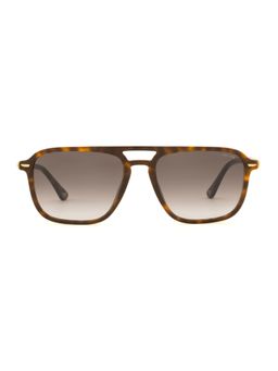 Police - Men Full Rim Acetate Square Brown Lens Sunglasses (57)