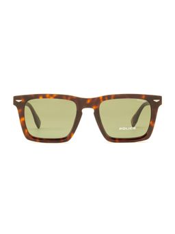 Police - Men Full Rim Acetate Square Green Lens Sunglasses (53)