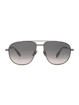 Police - Men Full Rim Metal Pilot Grey Lens Sunglasses (60)