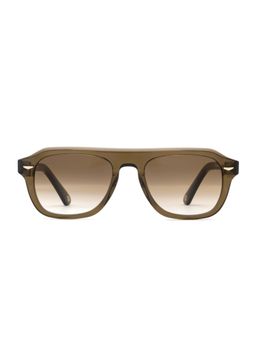 Police - Men Full Rim Acetate Pilot Green Lens Sunglasses (53)