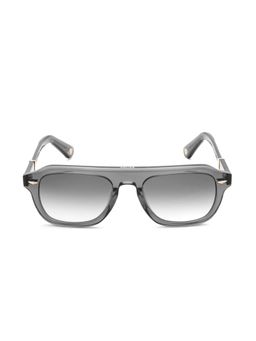 Police - Men Full Rim Acetate Pilot Grey Lens Sunglasses (53)