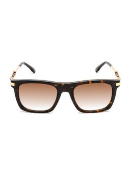 Police - Men Full Rim Acetate Square Brown Lens Sunglasses (53)
