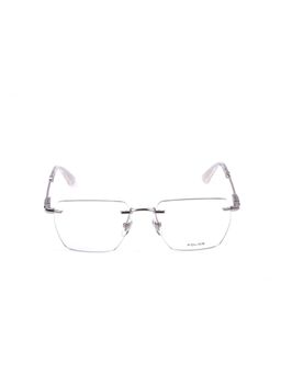 Police - Men Rimless Metal Square Silver Eyeglass Frame (53)