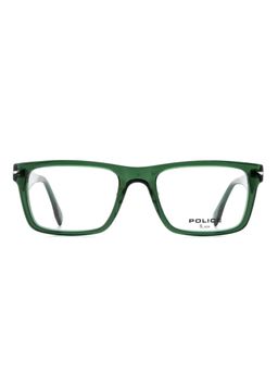Police - Men Full Rim Acetate Rectangle Green Eyeglass Frame (52)