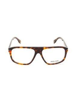 Police - Men Full Rim Acetate Rectangle Brown Eyeglass Frame (55)