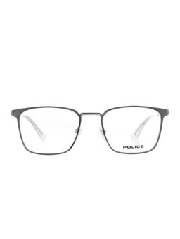 Police - Men Full Rim Metal Square Grey Eyeglass Frame (52)