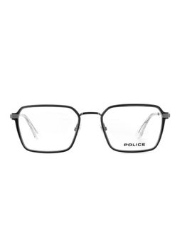 Police - Men Full Rim Metal Square Black Eyeglass Frame (52)