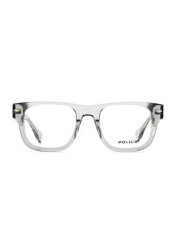 Police - Men Full Rim Acetate Square Grey Eyeglass Frame (52)