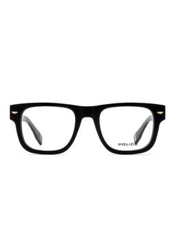 Police - Men Full Rim Acetate Square Black Eyeglass Frame (52)