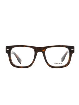 Police - Men Full Rim Acetate Square Brown Eyeglass Frame (52)