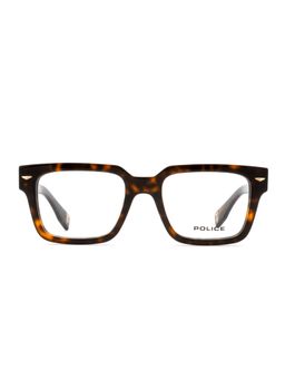 Police - Men Full Rim Acetate Square Brown Eyeglass Frame (53)