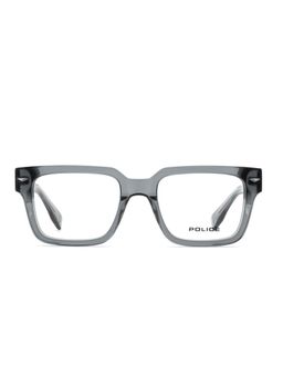 Police - Men Full Rim Acetate Square Grey Eyeglass Frame (53)