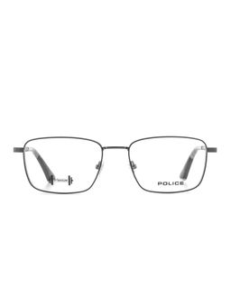 Police - Men Full Rim Titanium Rectangle Grey Eyeglass Frame (54)