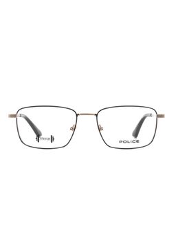 Police - Men Full Rim Titanium Rectangle Black Eyeglass Frame (54)