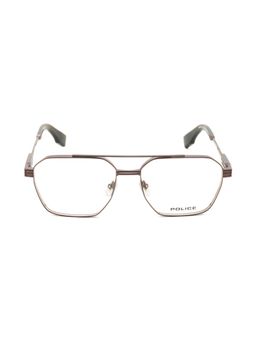 Police - Men Full Rim Metal Pilot Grey Eyeglass Frame (58)
