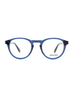 Police - Men Full Rim Acetate Oval Blue Eyeglass Frame (50)