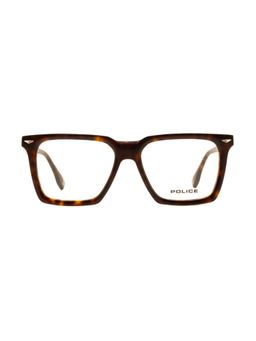 Police - Men Full Rim Acetate Square Brown Eyeglass Frame (53)