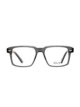Police - Men Full Rim Acetate Square Grey Eyeglass Frame (53)
