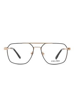Police - Men Full Rim Metal Pilot Black Eyeglass Frame (56)