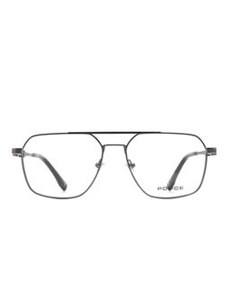 Police - Men Full Rim Metal Pilot Grey Eyeglass Frame (56)
