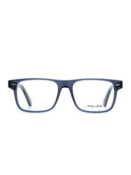 Police - Men Full Rim Acetate Rectangle Blue Eyeglass Frame (53)