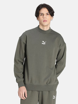 Puma - Classics Highneck Crew Men Green Sweatshirt