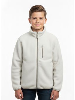 Alan Jones - Boys Grey Fleece Full Sleeves Jacket