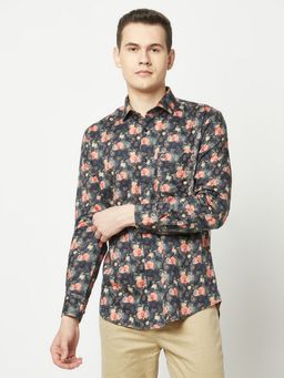 CRIMSOUNE CLUB - Men Multi-Colour Floral Print Shirt